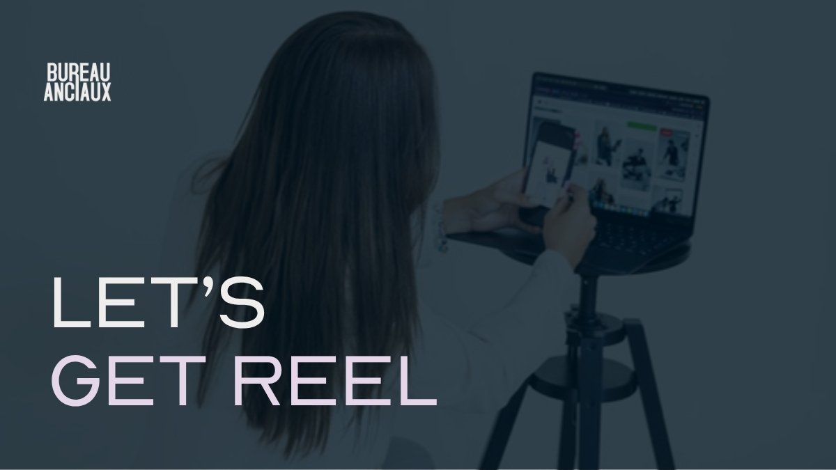 Cover van de reelsbrochure van Bureau Anciaux: Let’s get reel